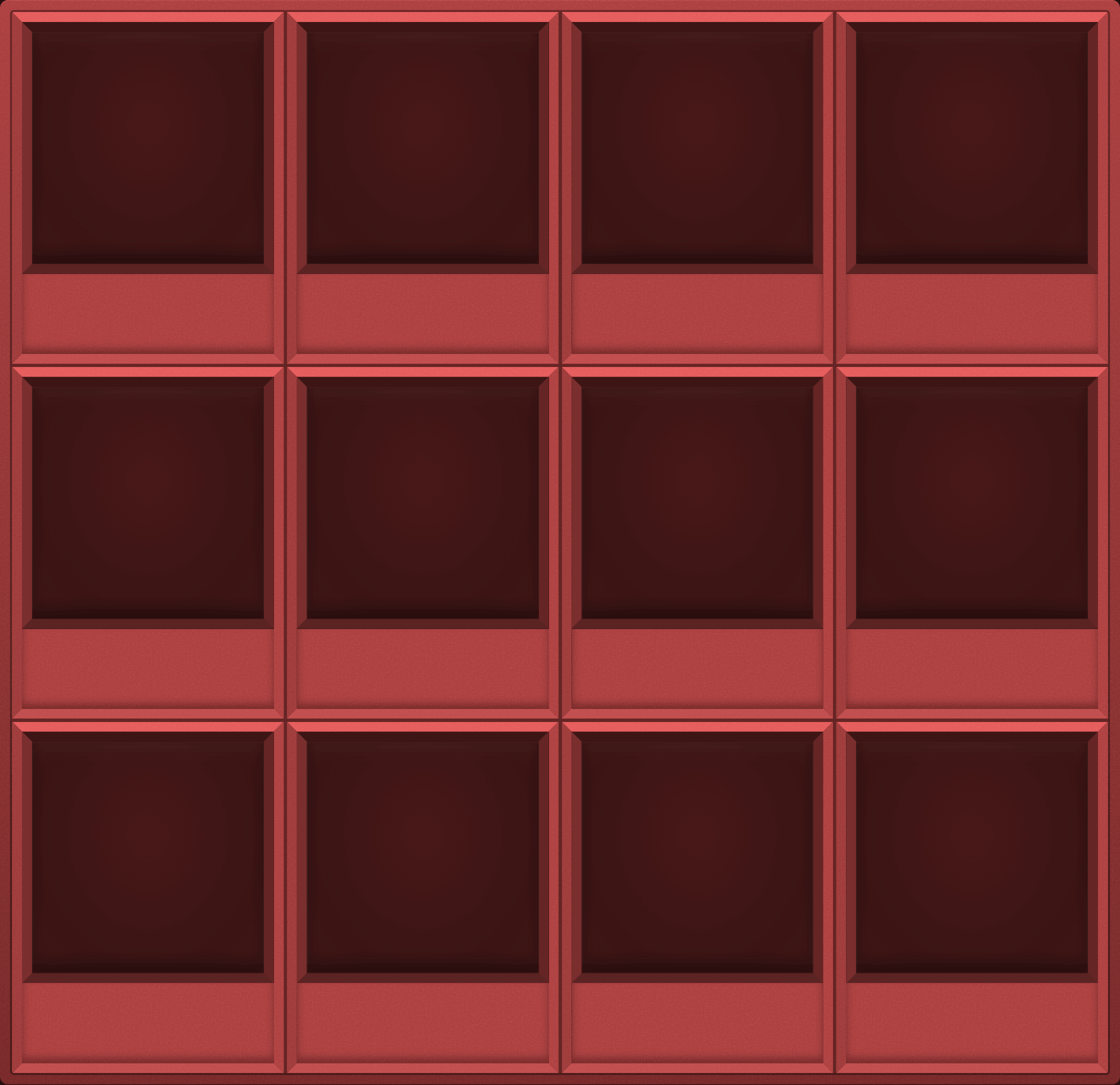 Neon Coral Display Case (3x4)